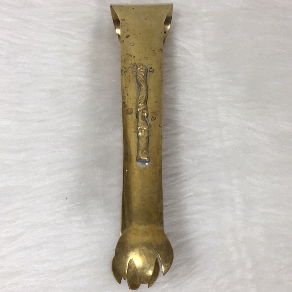 Vintage Brass Clawed Ice Thong - Picture 1 of 6